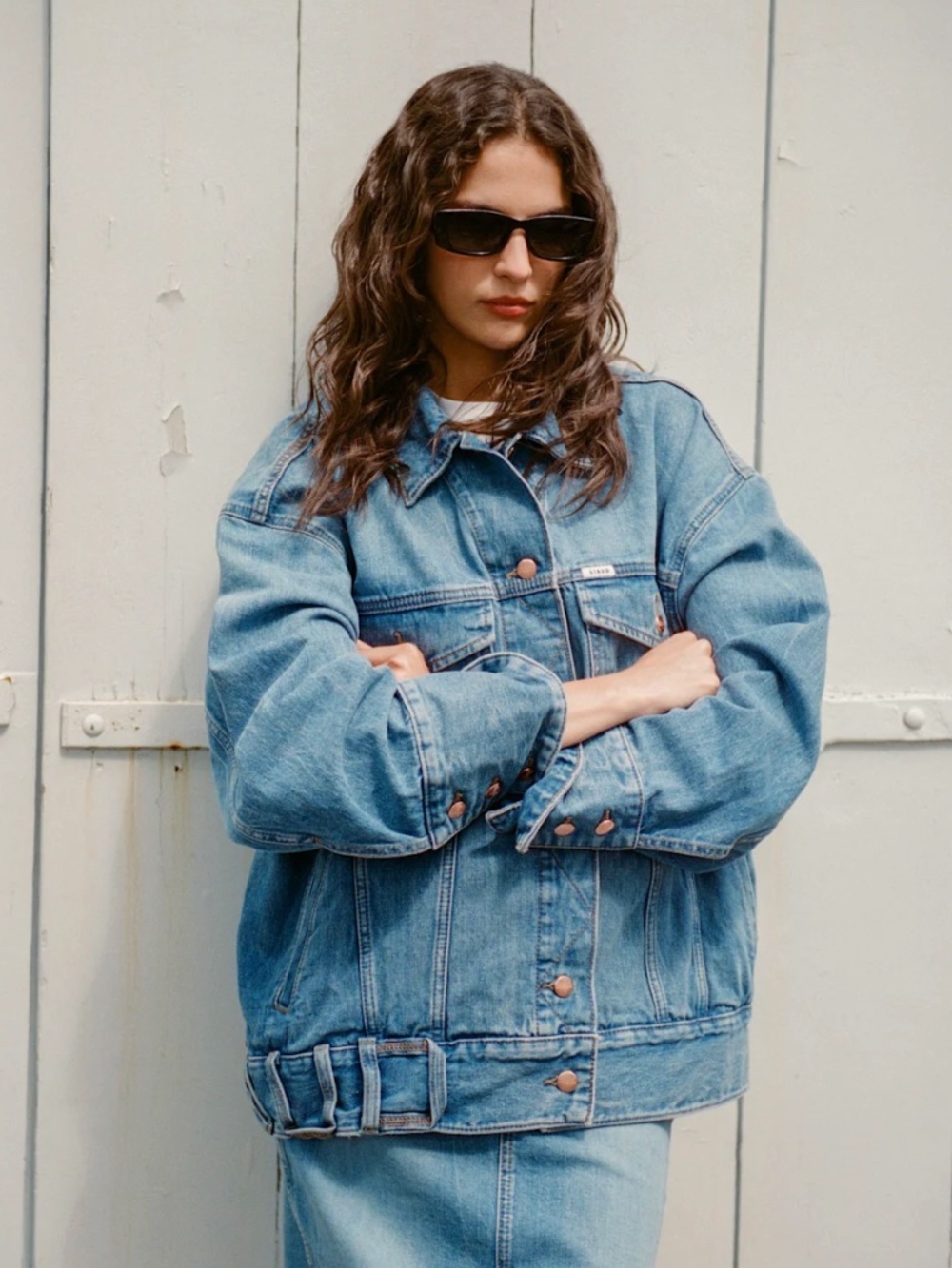 Wrangler x STAUD Denim Jean Jacket S/M